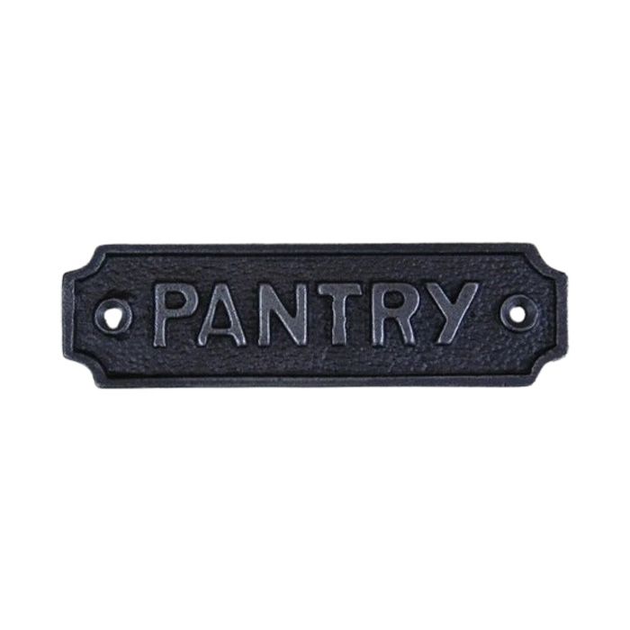 Cottingham - Pantry Plaque - Antique Iron