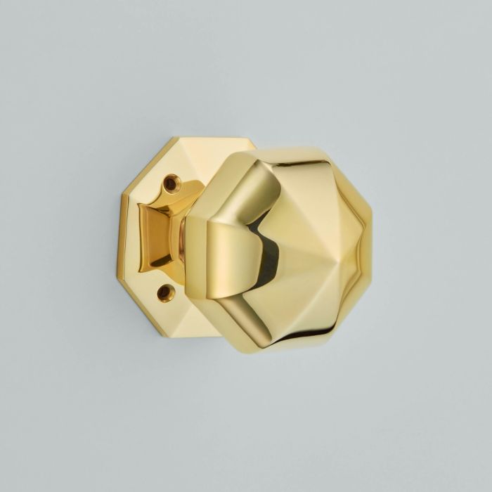Croft Hardware Octagonal Mortice Door Knob - Pair
