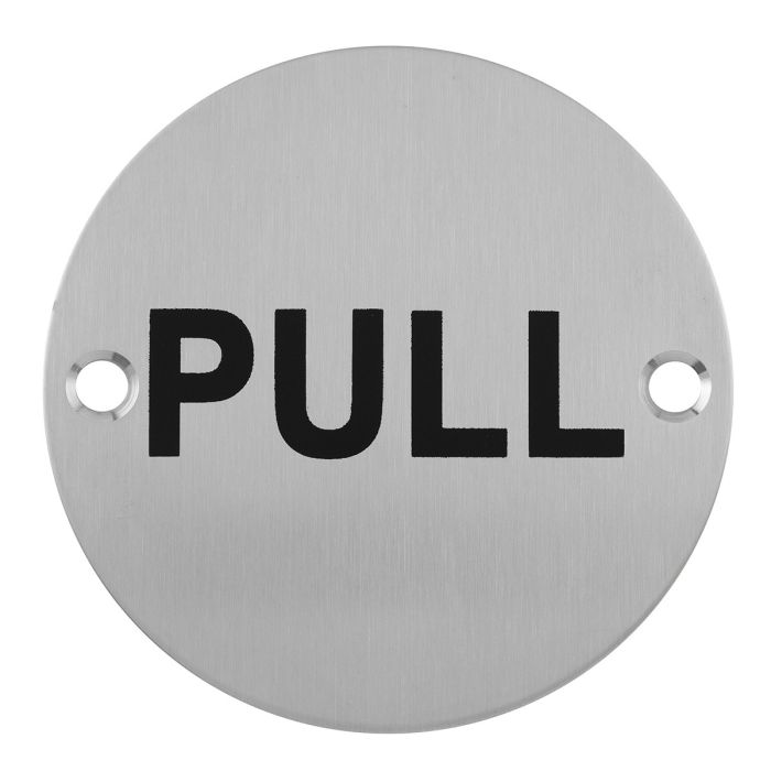 Eclipse 76mm Pull Symbol - Satin Stainless Steel