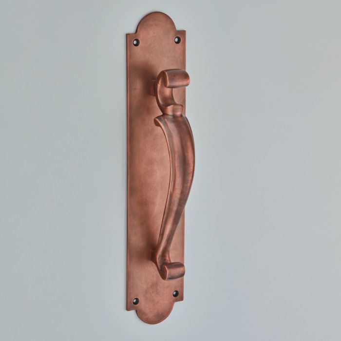 Croft Hardware Doctor's Door Pull Handle on Backplate