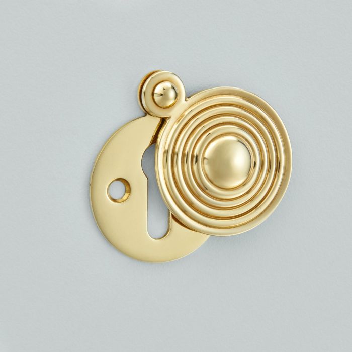 Croft Hardware Standard Profile Reeded Covered Escutcheon