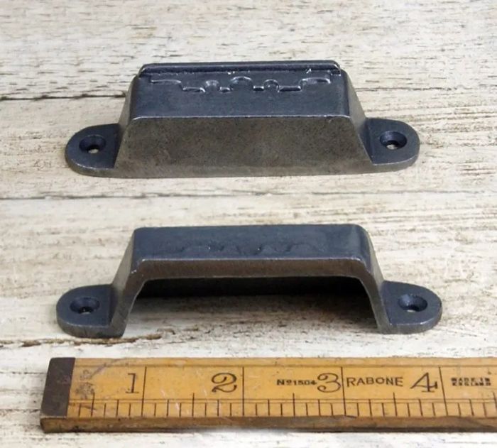 Cottingham Rim Lock Keep Patterned WIDE Cast Iron