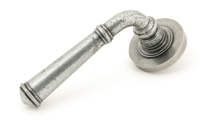 From the Anvil Regency Door Handle on Plain Rose - Pair
