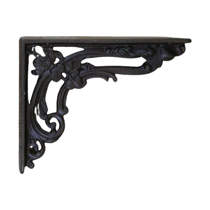 Cottingham - Victorian Flower Shelf Bracket - Antique Iron