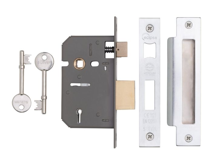 Eclipse 71 Series Locks & Latches - CE, UKCA 5 Lever Mortice Sashlock