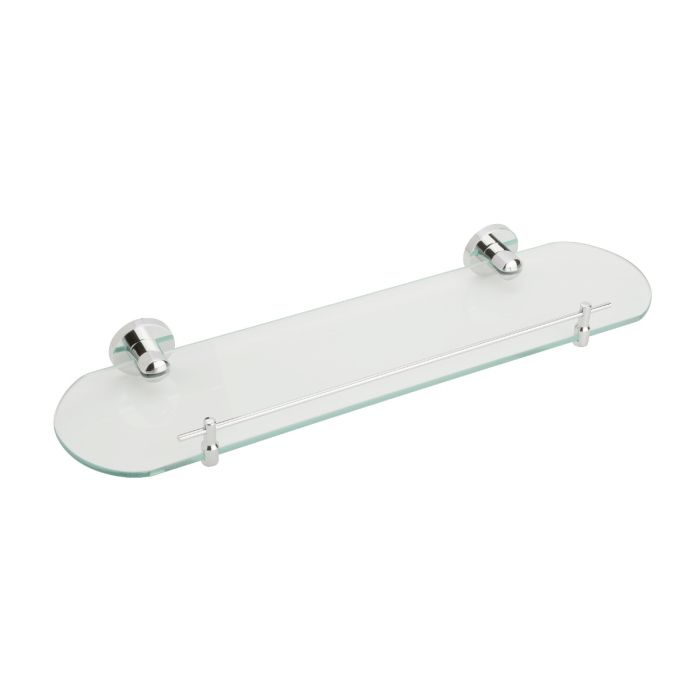 Eclipse 800 Series Polished Chrome Plated Concealed Glass Shelf