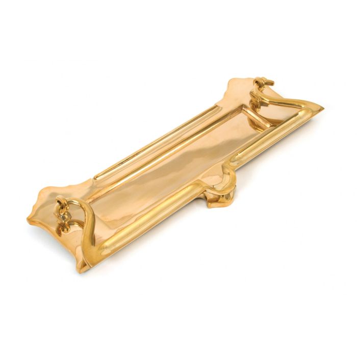 From The Anvil - Postal Knocker Letterplate - Polished Brass
