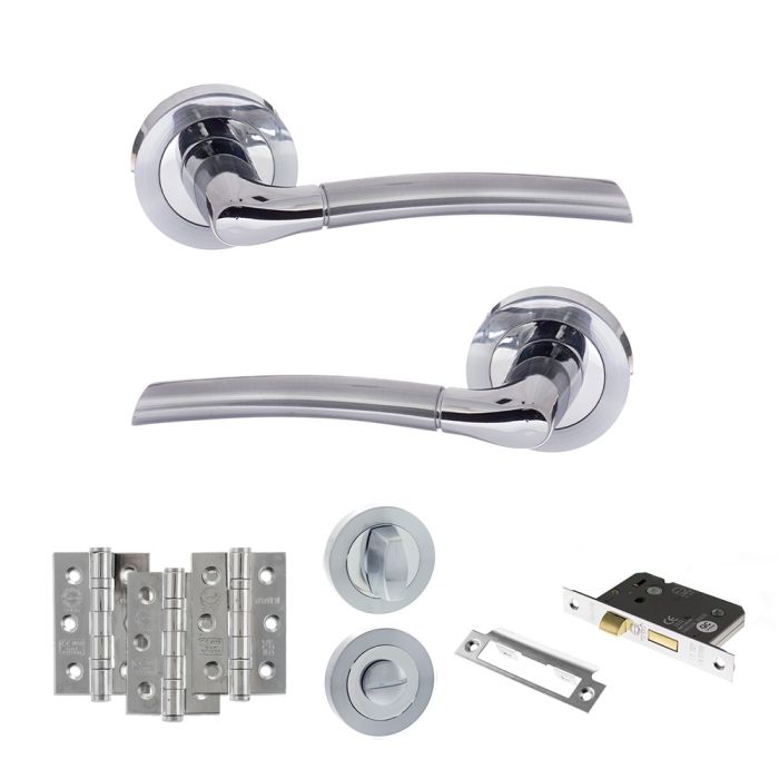 Atlantic Hardware Eco Swell Door Handle Pack - Bathroom Set