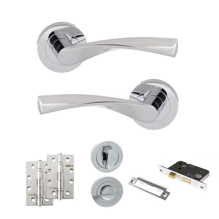 Atlantic Hardware Eco Aqua Door Handle Pack - Bathroom Set