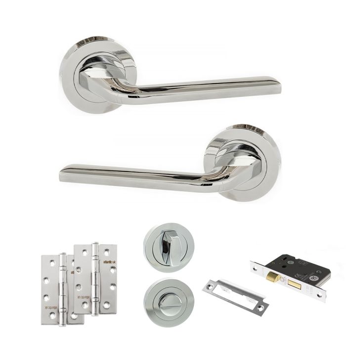 Atlantic Hardware Eco Surf Door Handle Pack - Bathroom Set