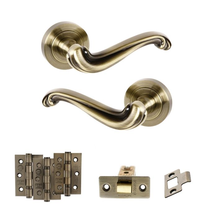 Atlantic Hardware Old English Colchester Door Handle Pack - Latch Set