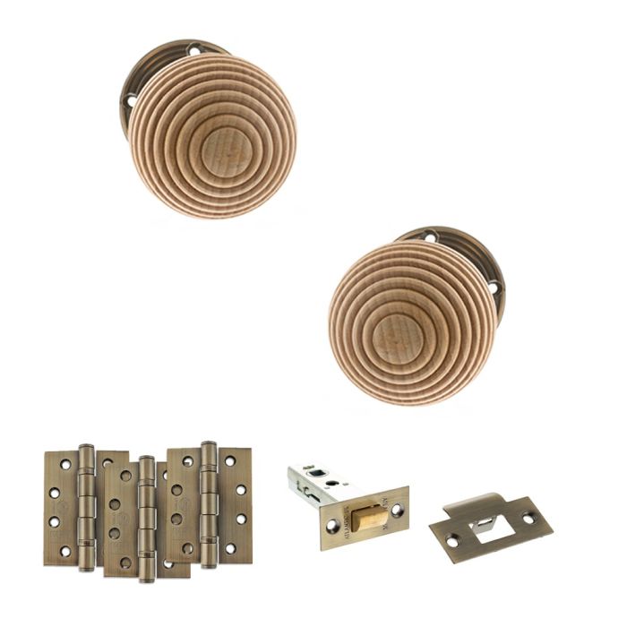 Atlantic Hardware Old English Bridlington Mortice Door Knob Pack - Latch Set