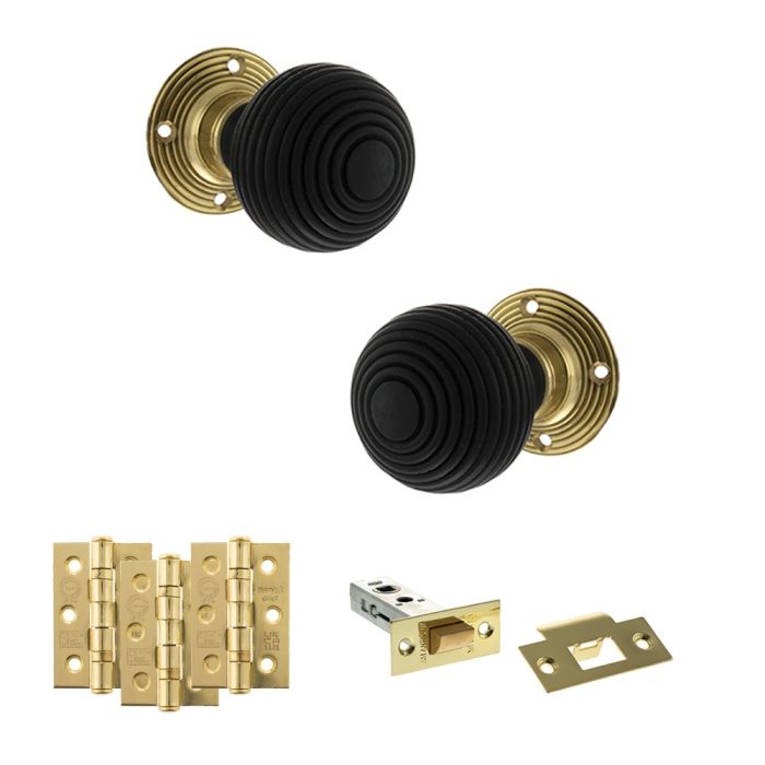 Atlantic Hardware Old English Whitby Mortice Door Knob Pack - Latch Set