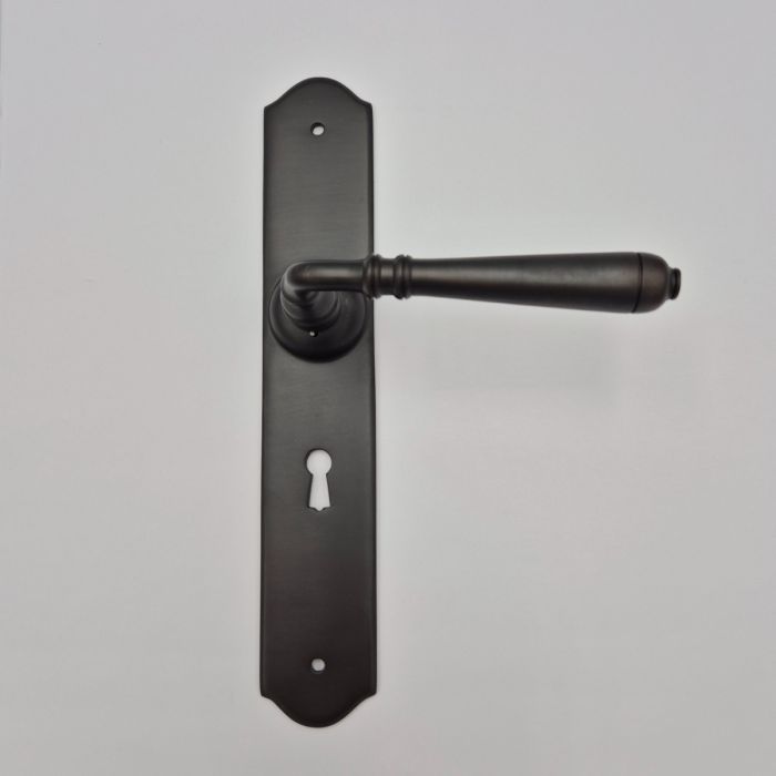 Coach House Lever Handle Set Black BH-101 - Dark Bronze