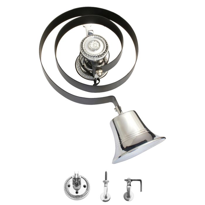 Prima Hardware Butlers Bell with Black Spring & Pulleys