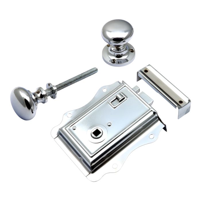 Prima Hardware Fancy Rim Latch + Mushroom Rim Knob