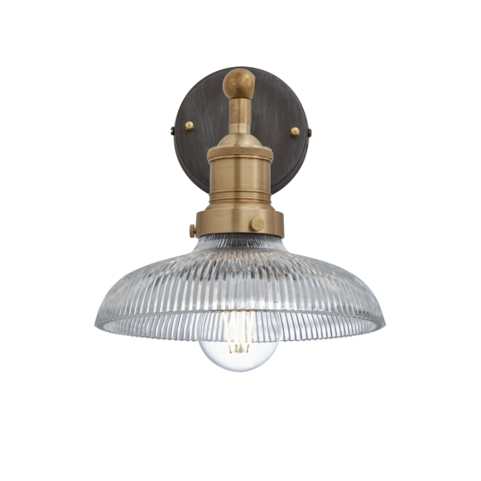 Industville Brooklyn Glass Dome Wall Light
