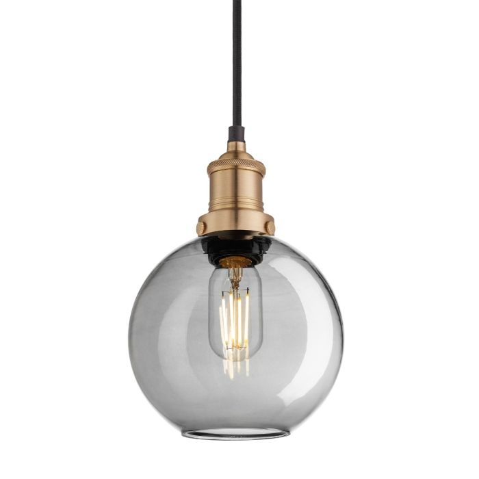 Industville 7 Inch Brooklyn Tinted Glass Globe Pendant