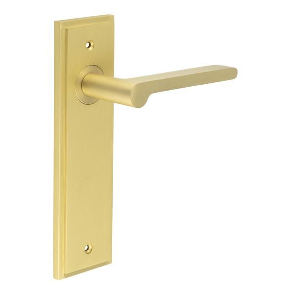 Frelan Burlington Fitzrovia Door Handle on Backplate - Pair