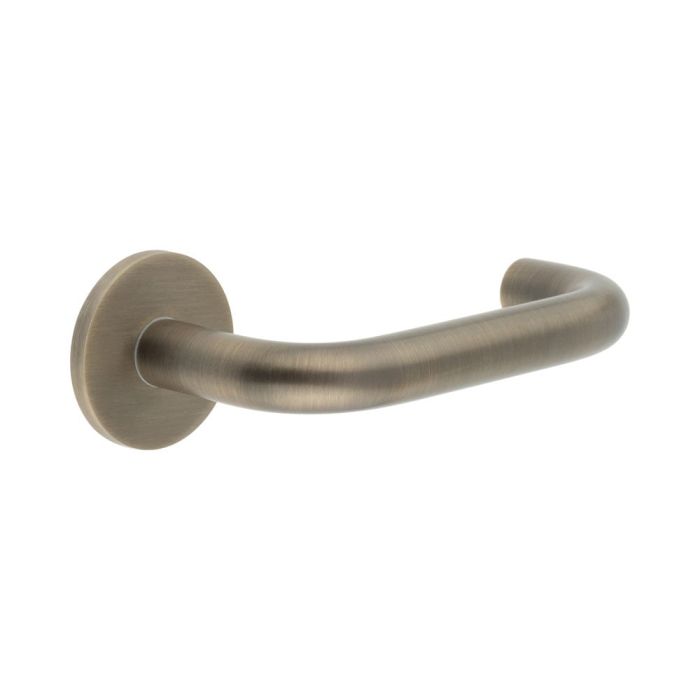 Frelan CR-106 Antique Brass Sprung Round Rose Door Handle