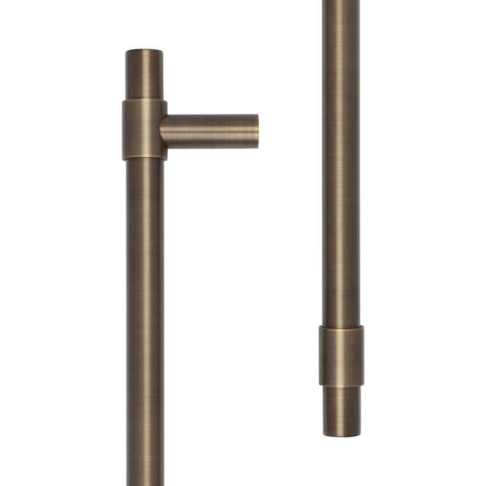 Frelan CRES 425mm Bolt Through Antique Brass T-Bar Pull Handle