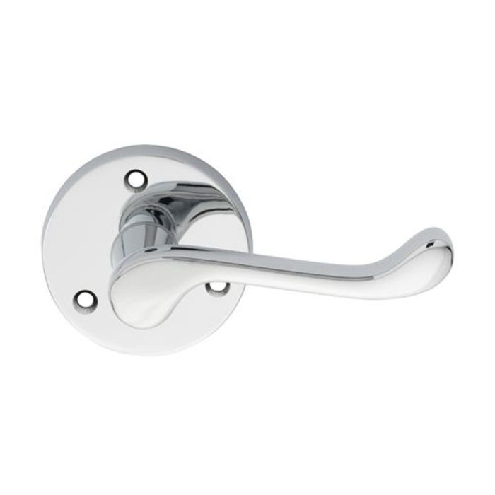 Carlisle Brass Victorian Scroll Door Handle on Rose - Pair
