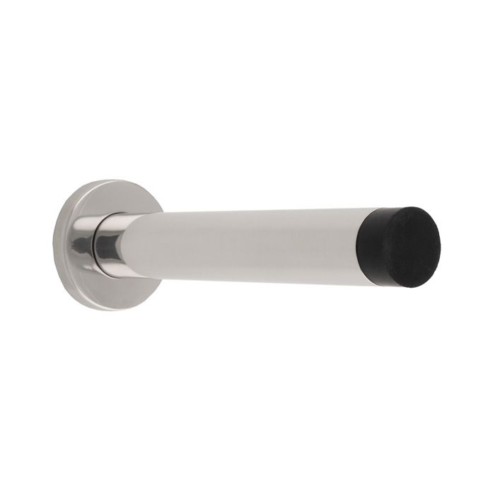 Eurospec Eurospec 150 x 22mm Wall Mounted Doorstop on Rose Concealed Fix