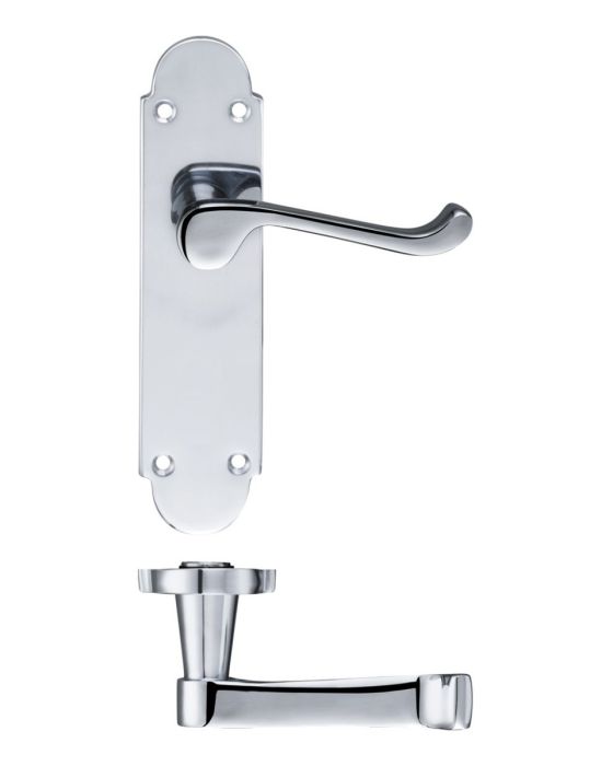 Fulton & Bray Oxford Door Handle on Backplate - Pair