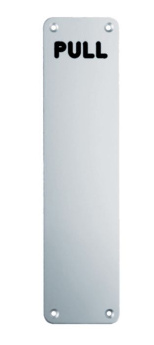 Eurospec Stainless Steel Engraved Finger Plate