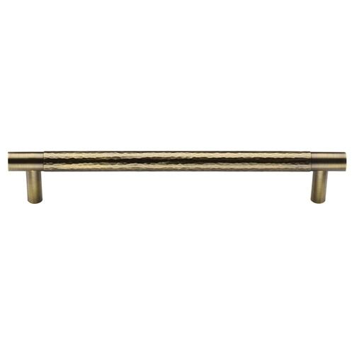 M.Marcus Heritage Brass Cabinet Pull Partial Hammered Design