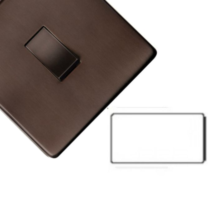 Heritage Elite Concealed Fix Studio Range 1 & 2 Gang Blanking Plates - Y07.231