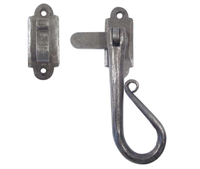 Frelan - Shepherds Crook Casement Fastener – Hand-forged Pewter
