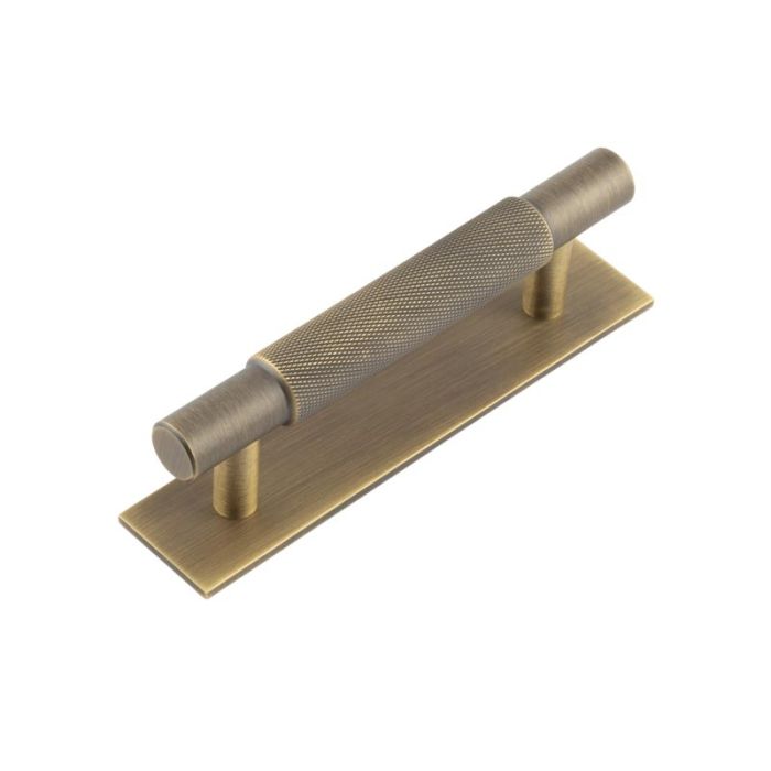 Frelan Hoxton Taplow Cupboard Handle on Plain Fanshaw Backplate