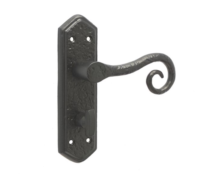 Frelan Antique Royal Suite Door Handle on Backplate - Pair