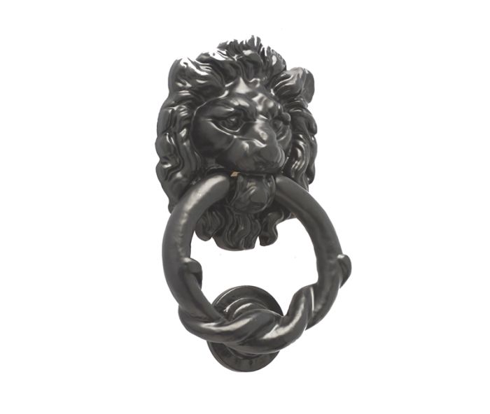Frelan - Jedo Lion Head Door Knocker - Black