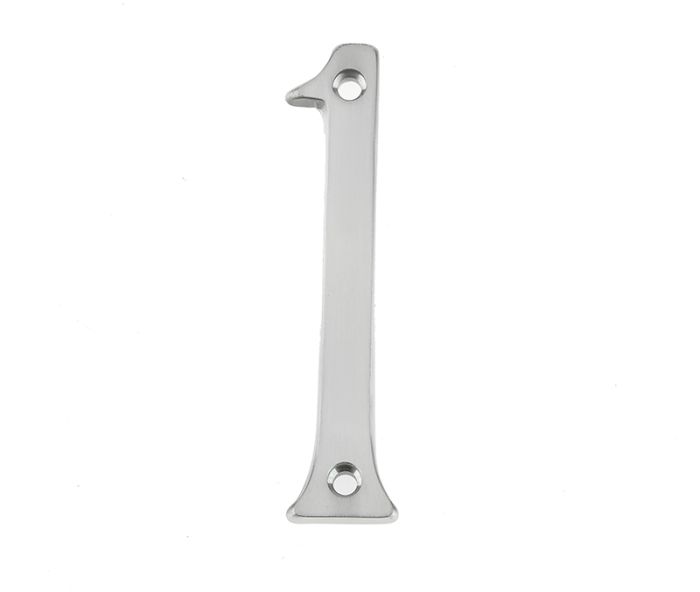 Frelan - Jedo 75mm Screw-Fix Numerals - Satin Chrome - 1