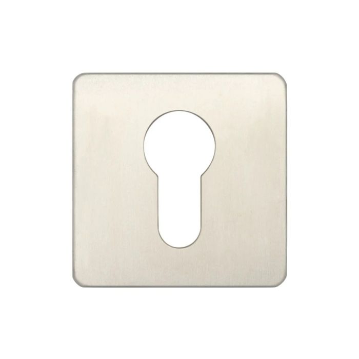 Frelan Euro Profile Stainless Steel Square Escutcheon