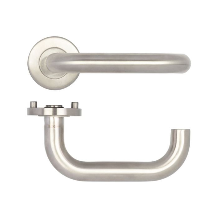 Frelan Stainless Steel Venus 19mm Door Handle on Rose