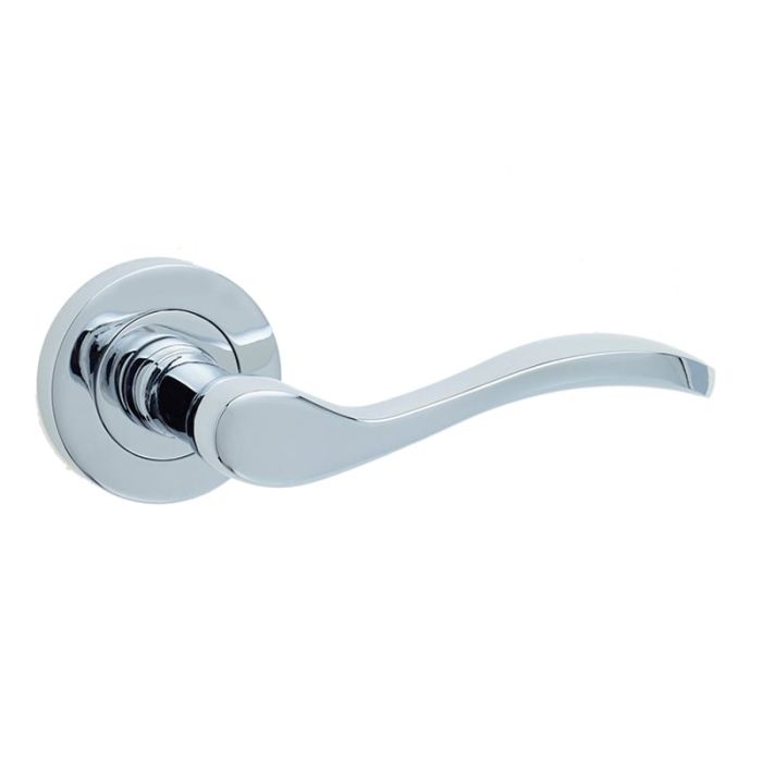 Frelan Jedo Turin Door Handle on Rose - Pair