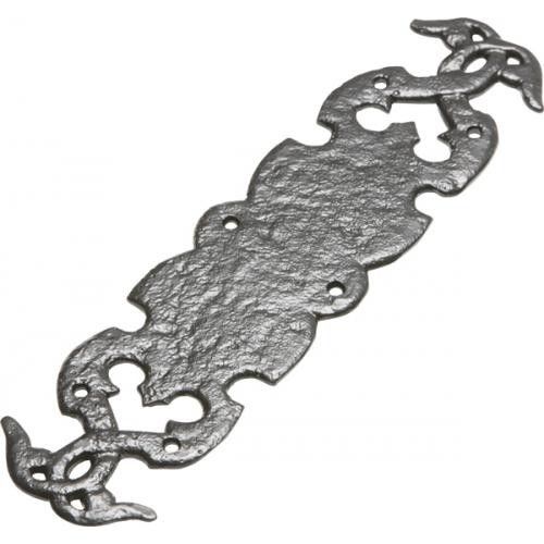 Kirkpatrick Ornate Finger Plate - Black Antique - 304 X 73mm