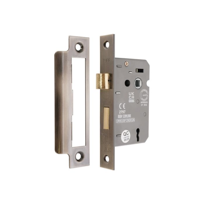 Spira Brass CE 3 Lever Mortice Sash Lock FD60