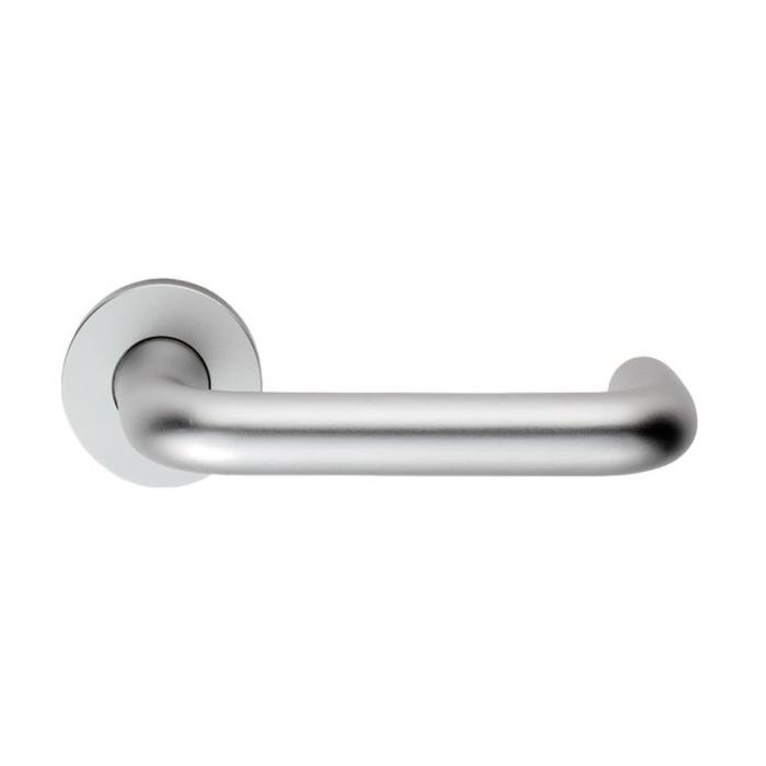 Eurospec Aluminium Safety Door Handle on Rose - Pair