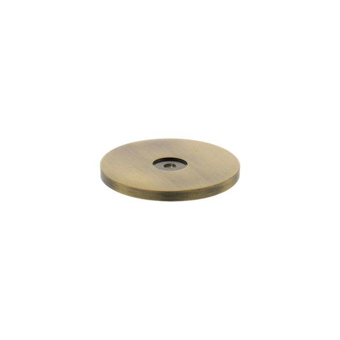 Atlantic Hardware Millhouse Brass Round Cabinet Handle Backplate