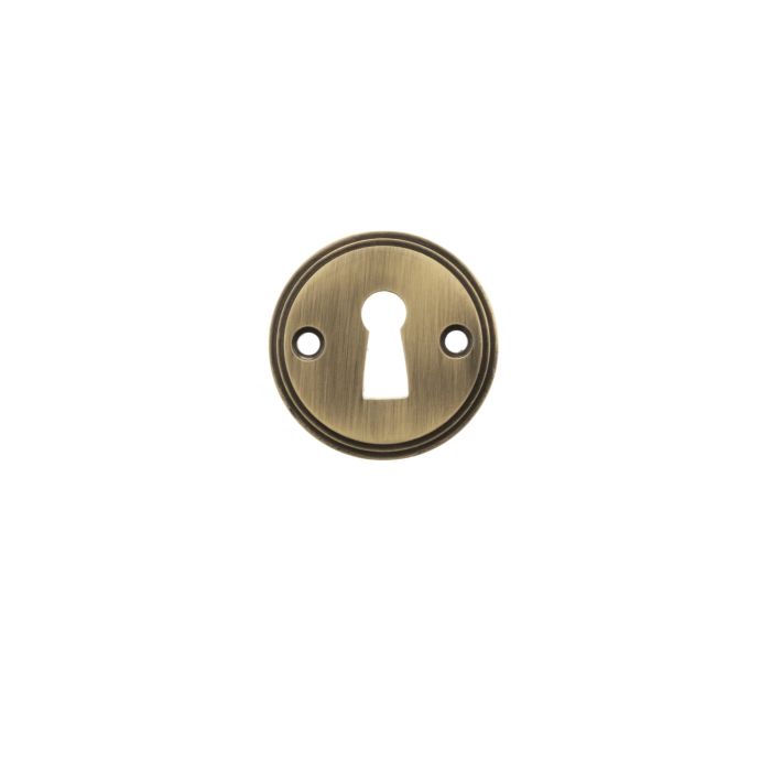 Atlantic Hardware Standard Profile Millhouse Brass Open Escutcheon - Pair