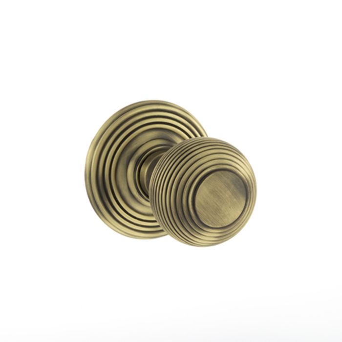 Atlantic Hardware Old English Unsprung Ripon Reeded Mortice Door Knob - Pair