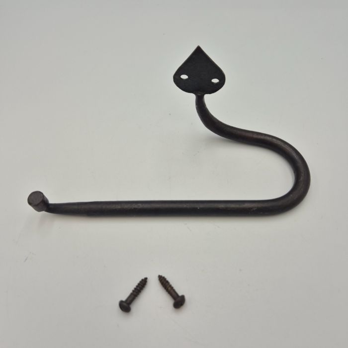 Forged Iron Toilet Roll Holder – Gothic Arrow End design