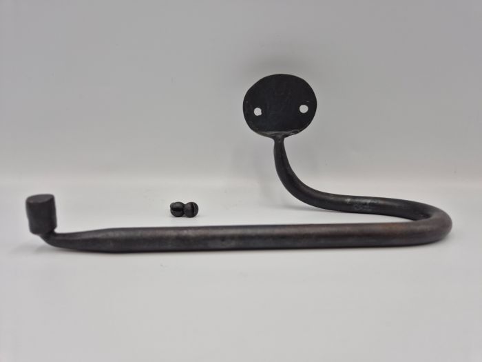 Forged Iron Toilet Roll Holder – Penny End design