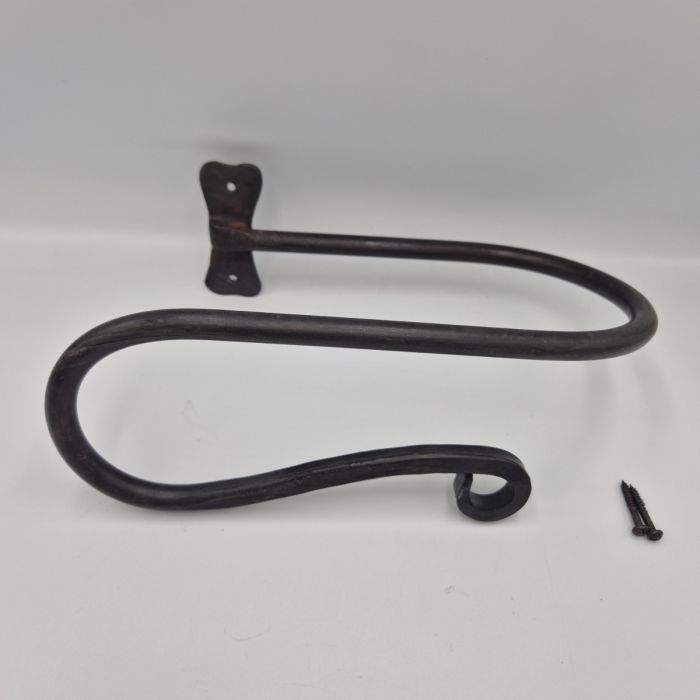 Shepherd Crook Beeswaxed Handforged Curtain Tie Backs