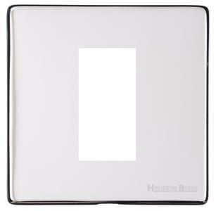 Heritage Brass Vintage Range Polished Chrome, X02 - 1 Module Euro Plate