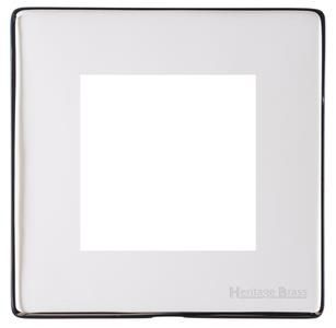 Heritage Brass Vintage Range Polished Chrome, X02 - 2 Module Euro Plate